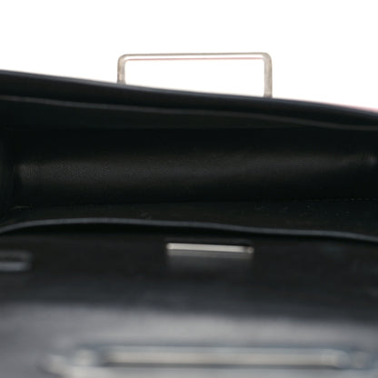 Prada Metallic Vitello Saffiano Cahier Bag Ibisco Black 5 of 11