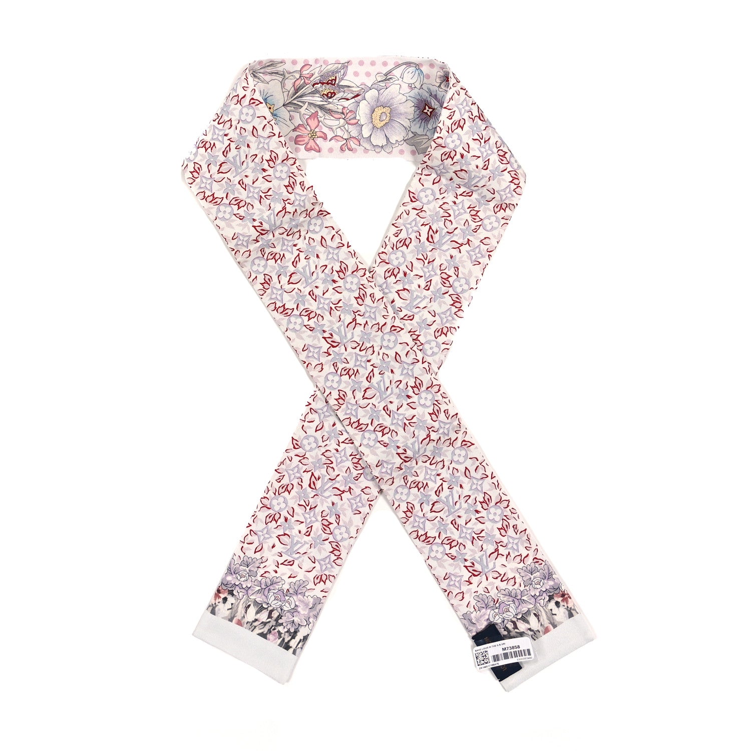 Louis Vuitton Silk Louis In The Garden Bandeau White 1 of 3