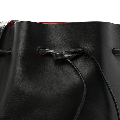 Mansur Gavriel Vegetable Tanned Calfskin Bucket Bag Black Flamma 9 of 16