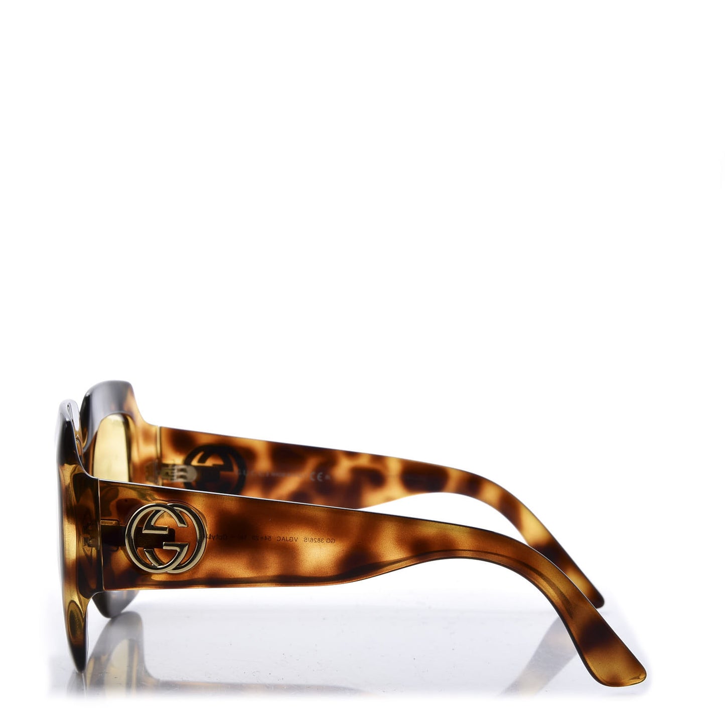 Acetate Square Frame Sunglasses GG0053S Havana