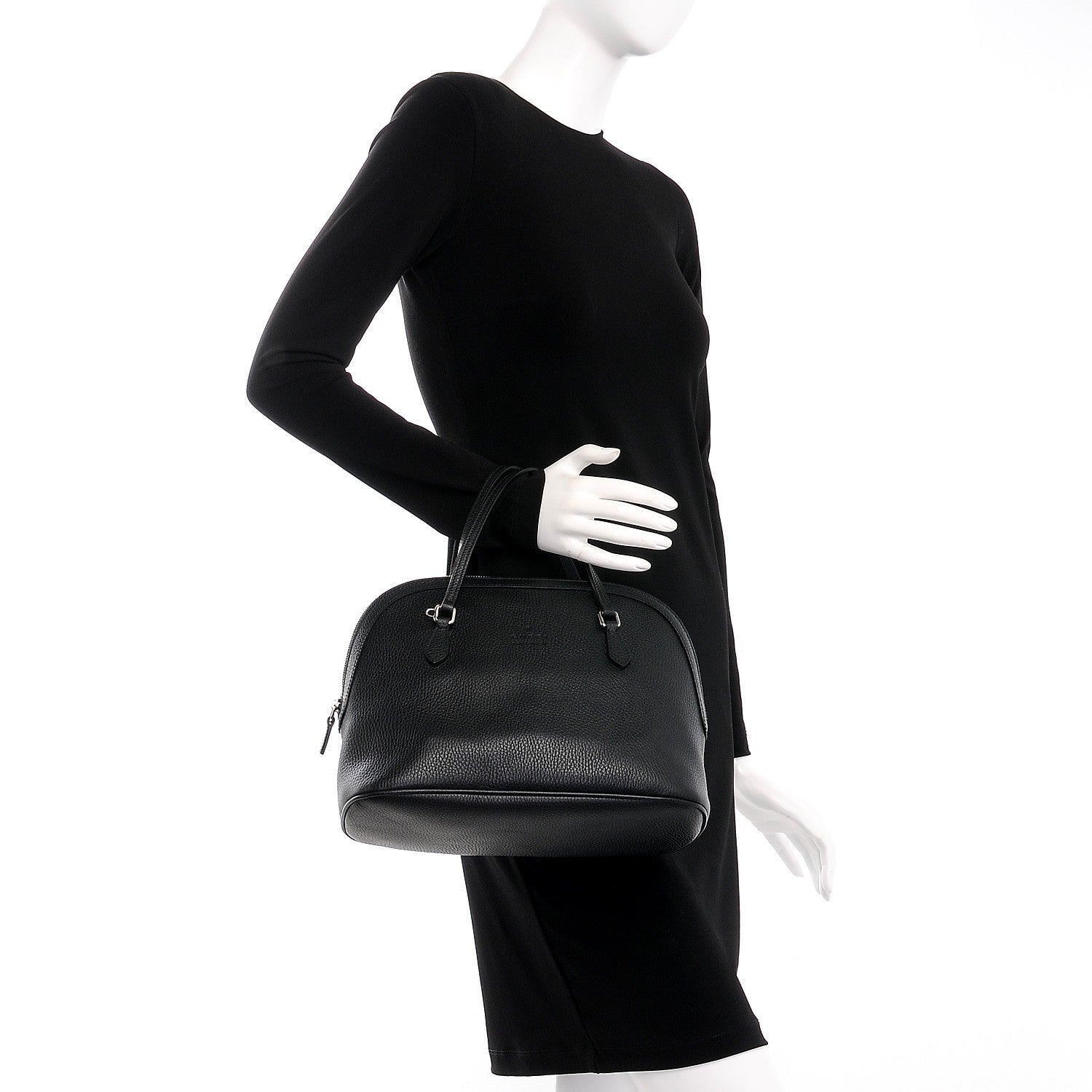 Gucci Calfskin Medium Dome Bag Black 3 of 8