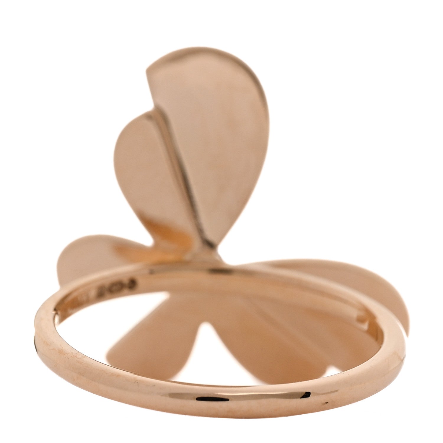 Tiffany 18K Rose Gold Sterling Silver Return to Tiffany Love Bugs Butterfly Ring 52 6 3 of 5