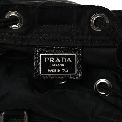 Prada Nylon Vela Mini Cinch Backpack Black 10 of 15