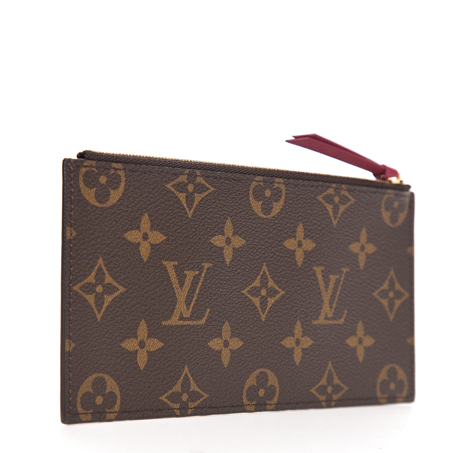 Louis Vuitton Monogram Felicie Chain Wallet Zippered Insert Fuchsia 2 of 5