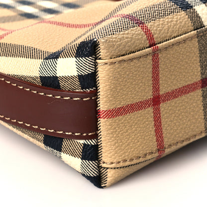 Burberry Haymarket Check Shoulder Bag Brown 8 of 9
