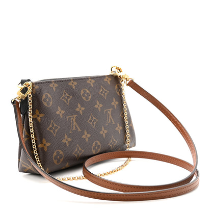 Louis Vuitton Monogram Pallas Clutch Black 3 of 9