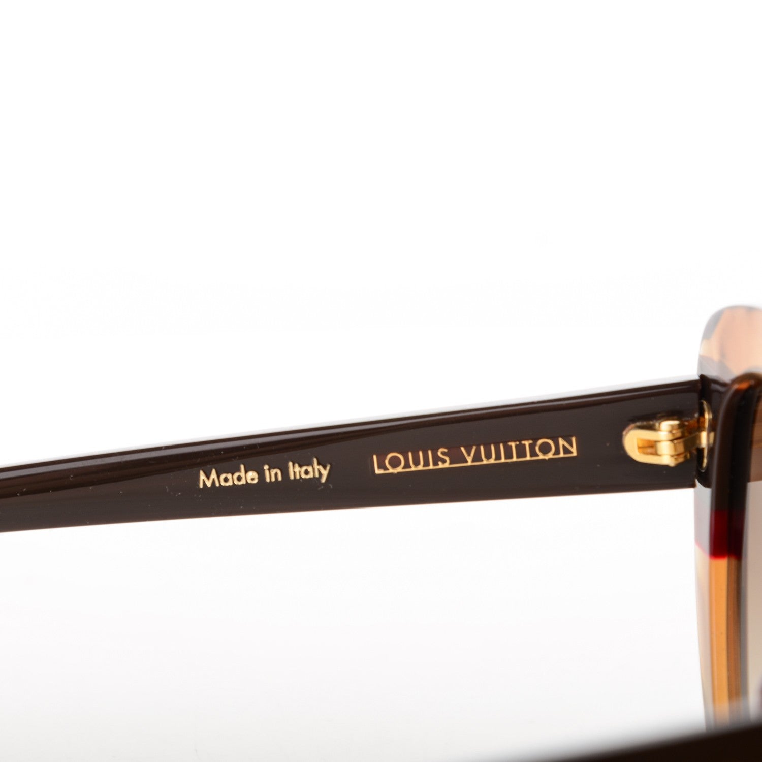 Louis Vuitton Peony Sunglasses Z0786W Brown Glitter 4 of 4
