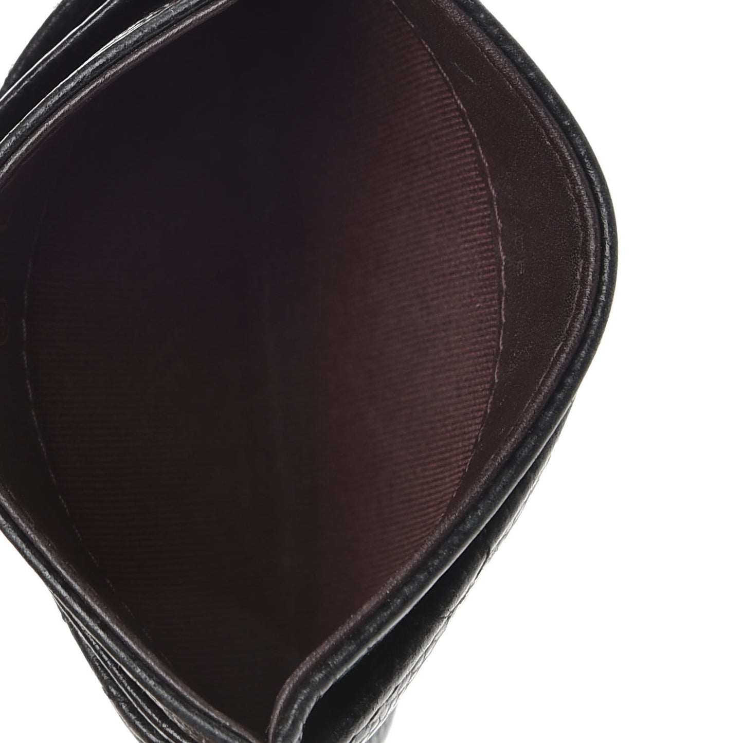 Caviar Quilted Card Holder Black