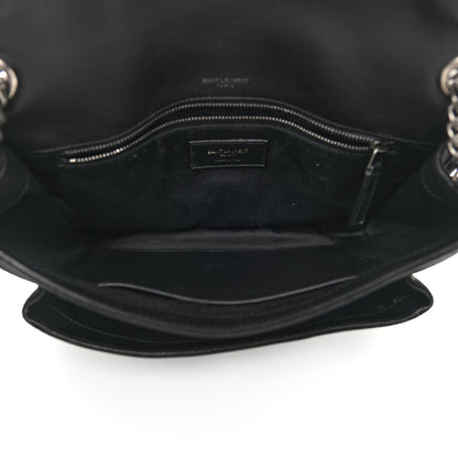 Saint Laurent Suede Monogram Medium Niki Chain Satchel Black 5 of 13