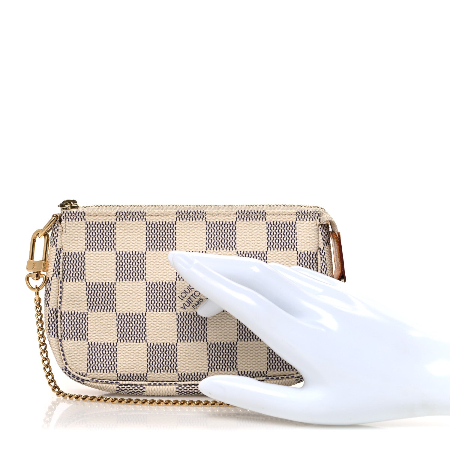 Louis Vuitton Damier Azur Mini Pochette Accessories 2 of 7