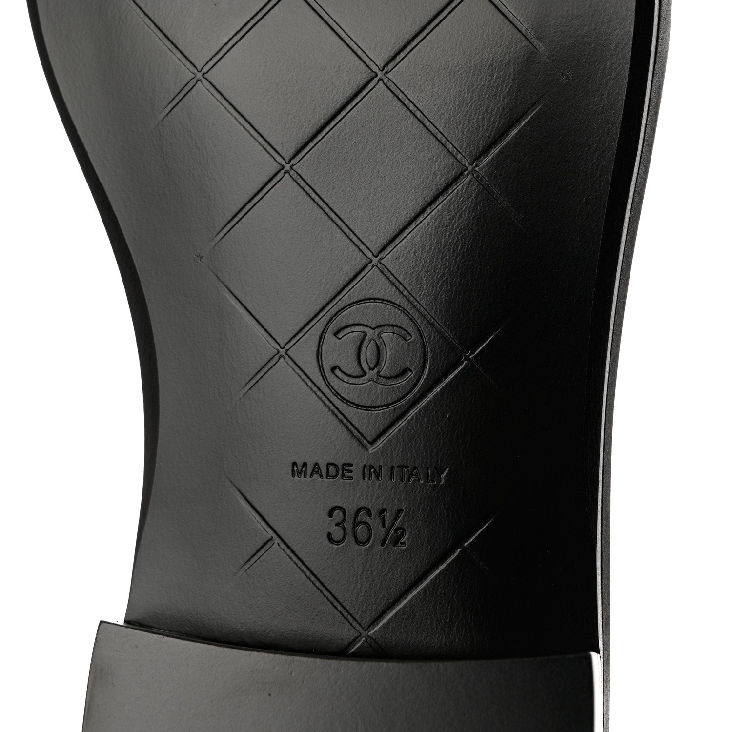 Chanel Lambskin Quilted CC Turnlock Loafers 36.5 Black 8 of 9