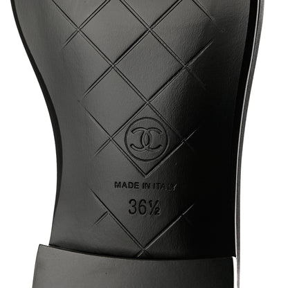 Chanel Lambskin Quilted CC Turnlock Loafers 36.5 Black 8 of 9