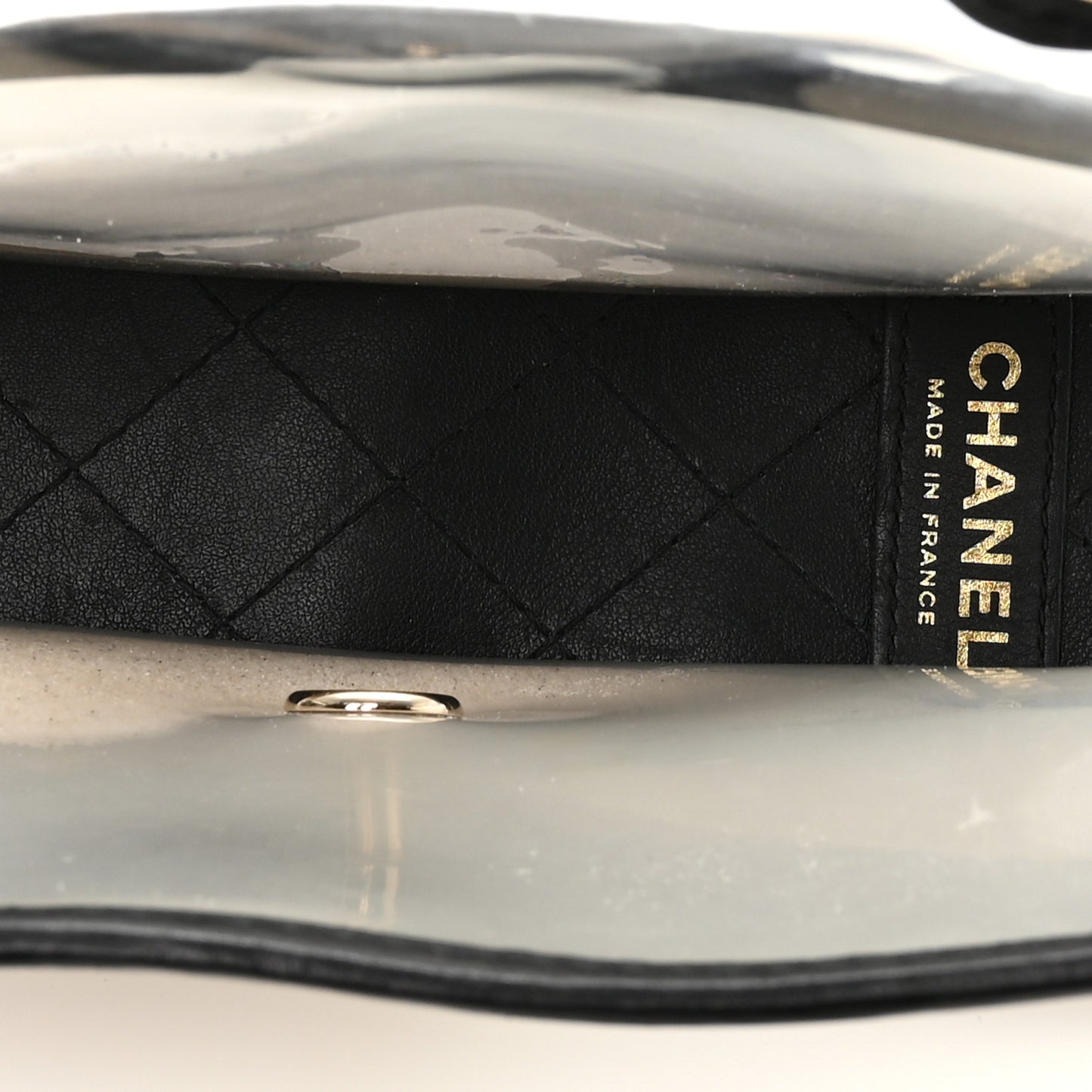Lambskin PVC Medium Sand By The Sea Flap Black