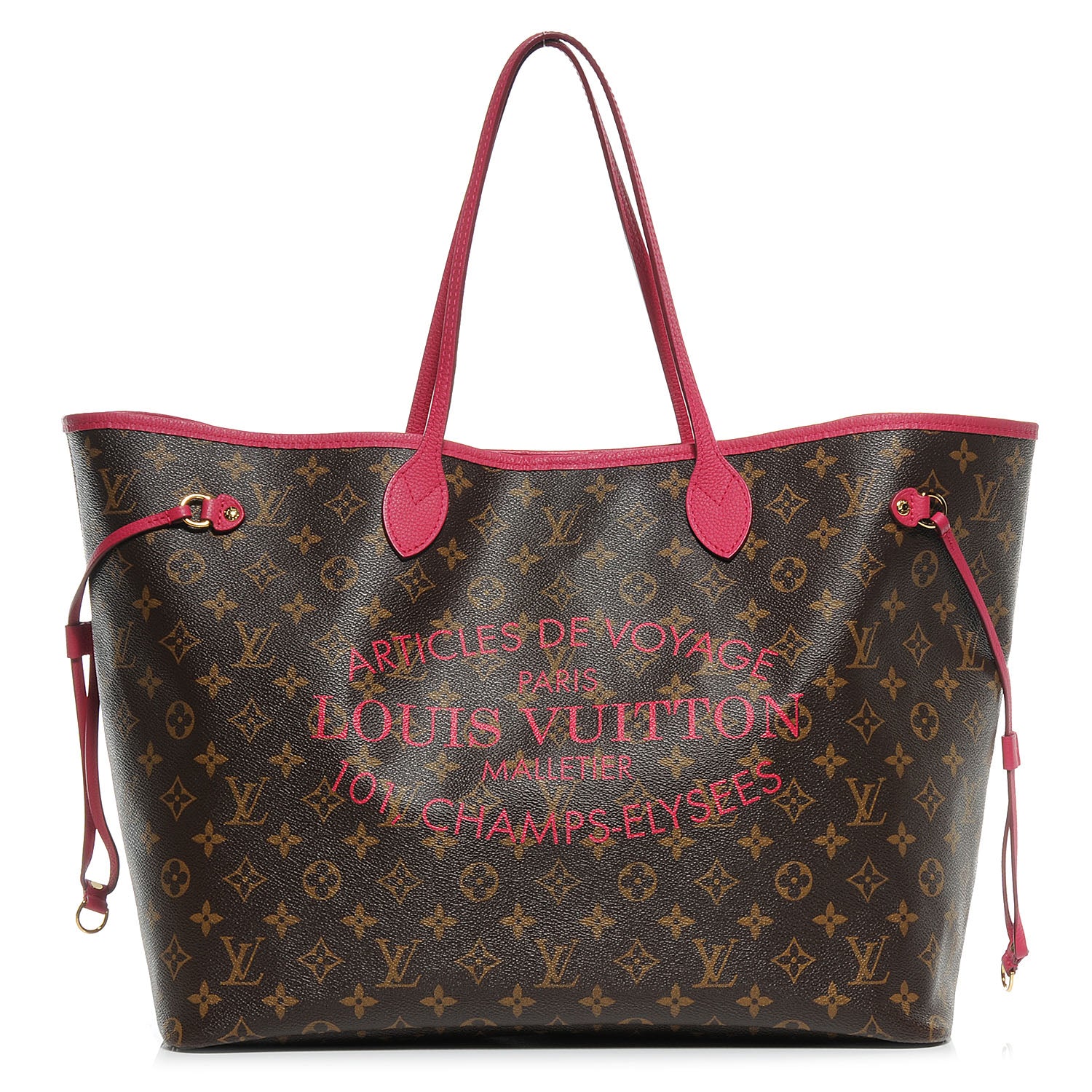Louis Vuitton Monogram Articles de Voyage Ikat Neverfull GM Rose Indien 1 of 7