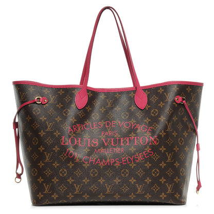 Louis Vuitton Monogram Articles de Voyage Ikat Neverfull GM Rose Indien 1 of 7