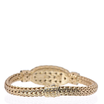 John Hardy 18K Yellow Gold Diamond Classic Chain Bracelet M 3 of 5