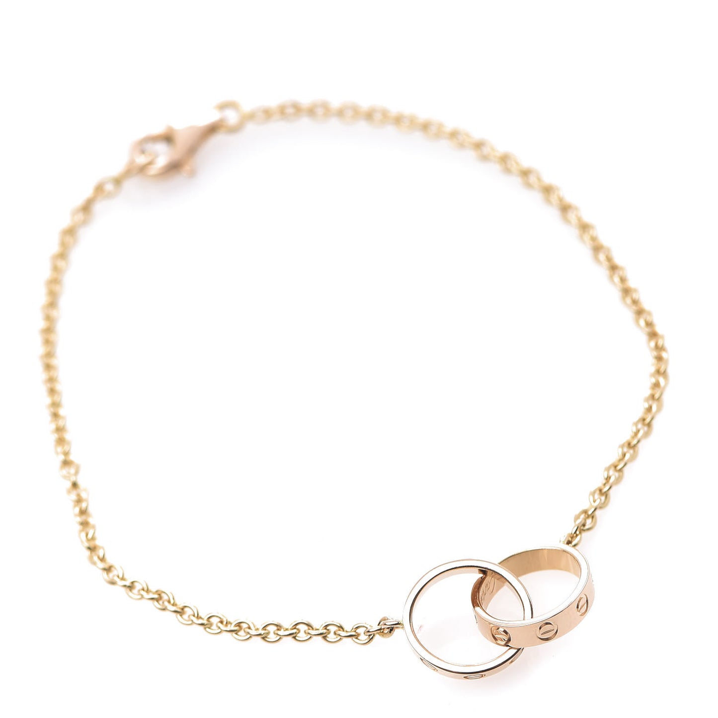 18K Pink Gold Interlocking LOVE Bracelet