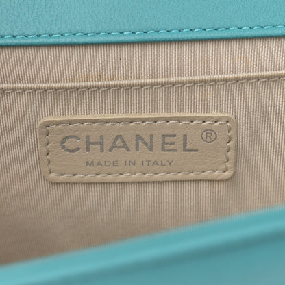 Chanel Calfskin Quilted Medium Boy Flap Turquoise 6 of 11