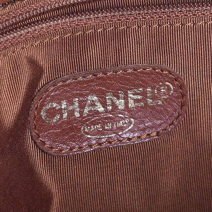 Chanel Lambskin CC Tote Brown 6 of 7