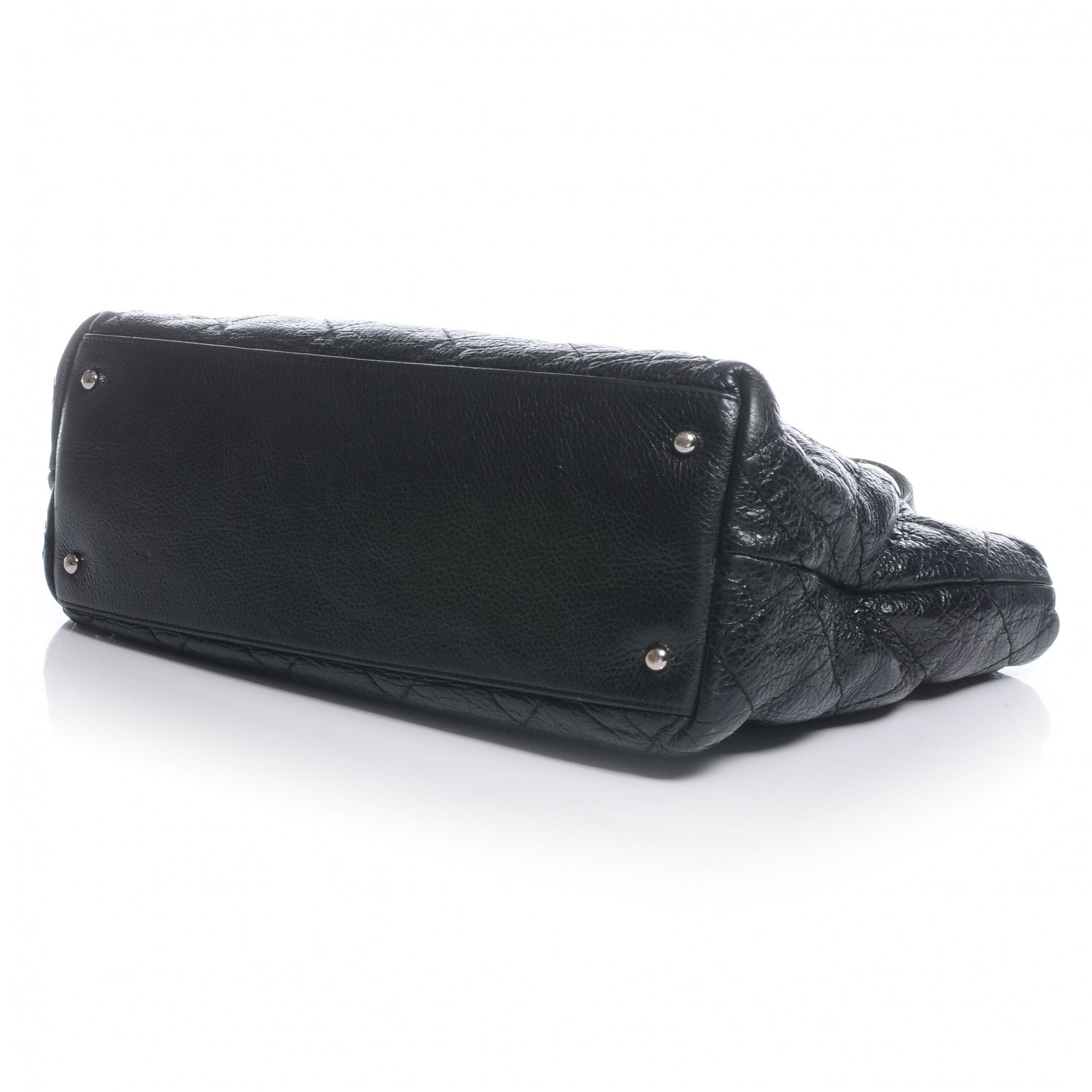 Chanel Glazed Calfskin Large On The Road Tote Black 5 of 8