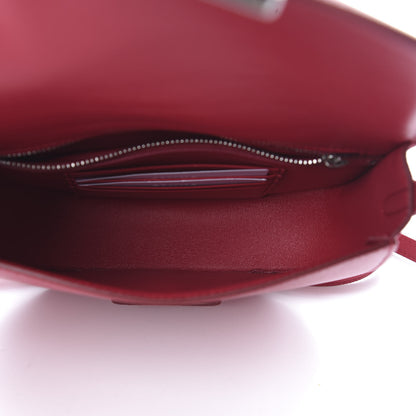 Celine Grained Calfskin Small Trotteur Dark Pink 5 of 10