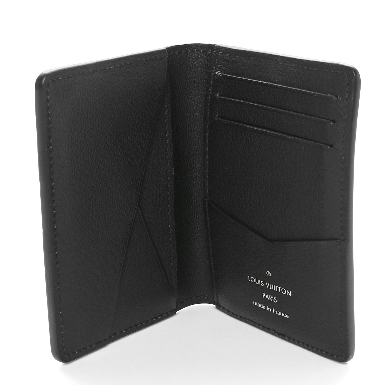 Louis Vuitton Ostrich Pocket Organizer Black 4 of 6