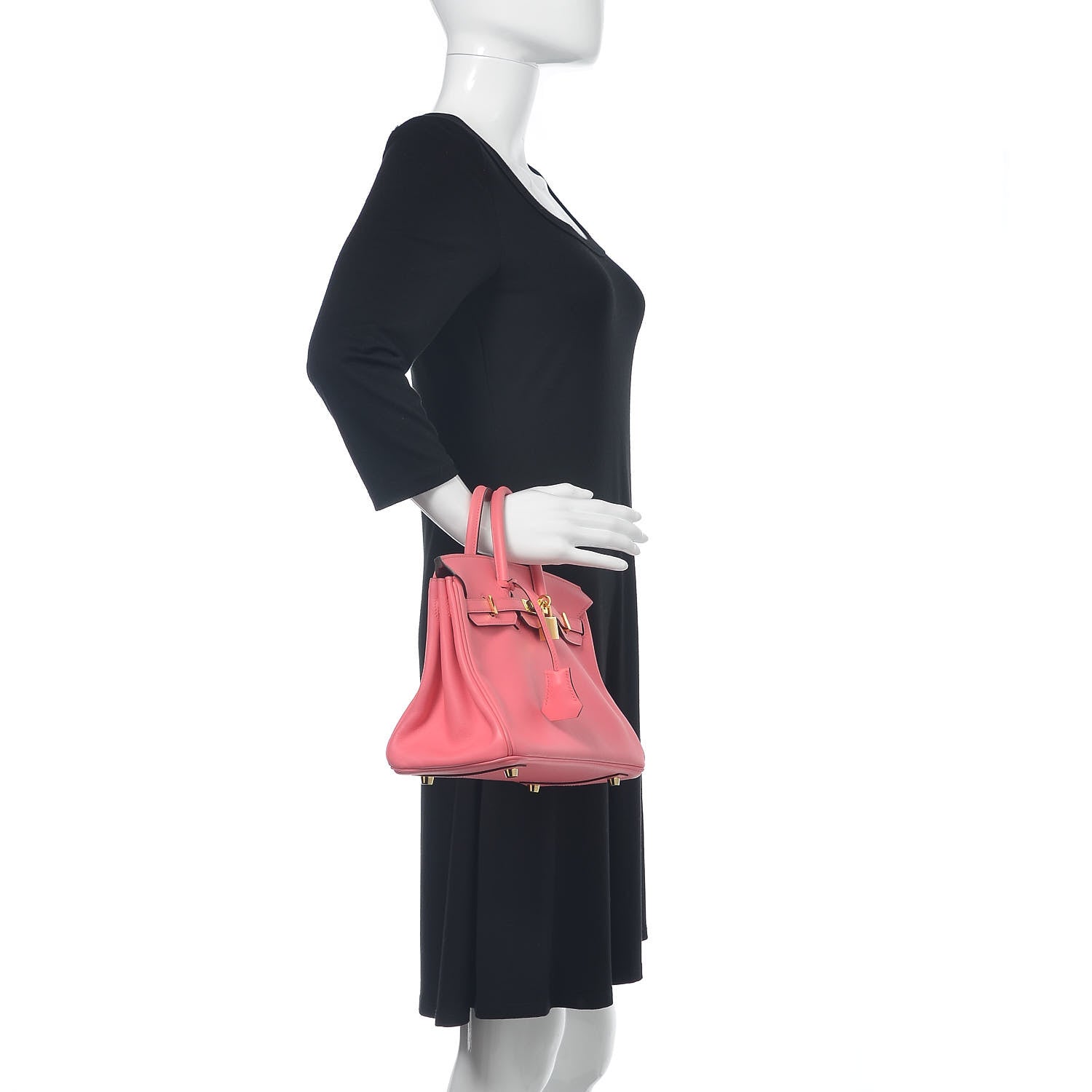 Hermes Swift Birkin 25 Rose Azalee 2 of 17