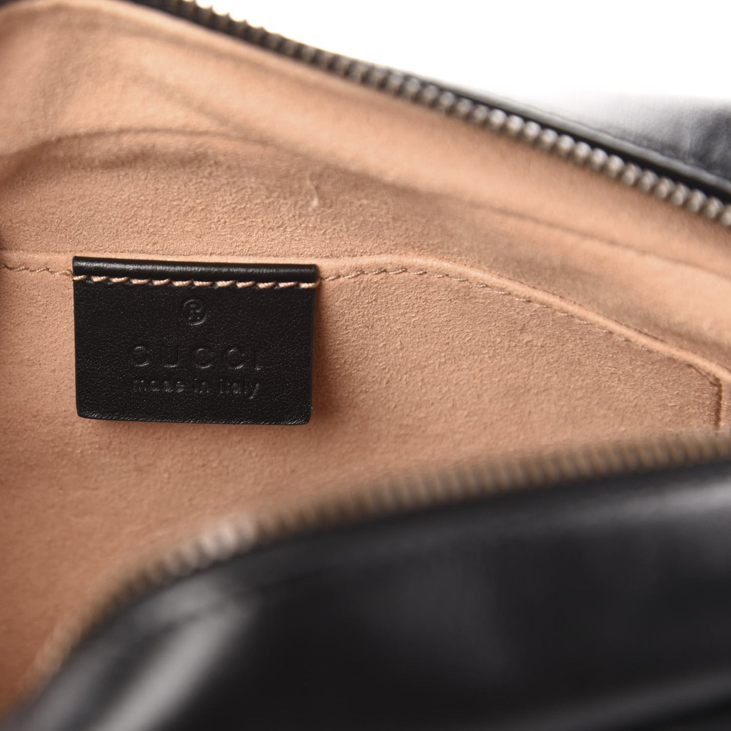 Calfskin Matelasse Small GG Marmont Chain Shoulder Bag Black