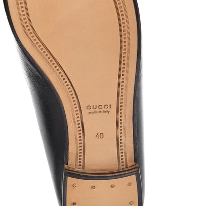 Gucci Lambskin Womens Brixton Horsebit Loafers 40 Black 6 of 9