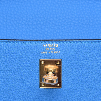 Hermes Togo Kelly Retourne 25 Bleu Zanzibar 20 of 30
