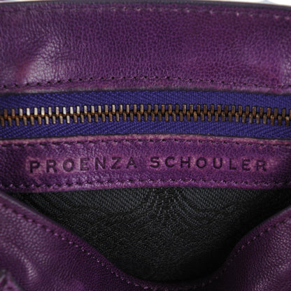Proenza Schouler Lambskin PS1 Pouch Messenger Plum 6 of 8