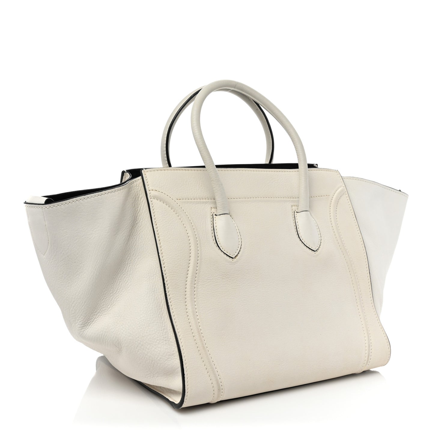 Calfskin Medium Phantom Luggage White