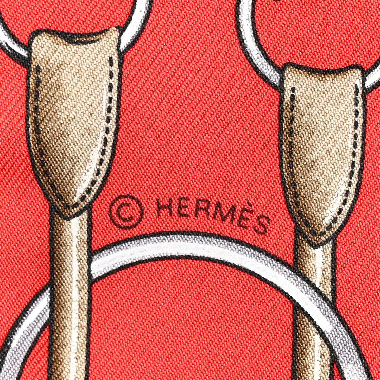 Hermes Silk Jumping Twilly Rouge Vif Caramel 4 of 4
