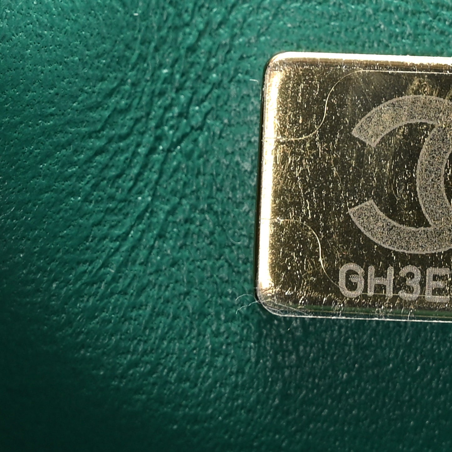 Lambskin Quilted Mini Rectangular Flap Green