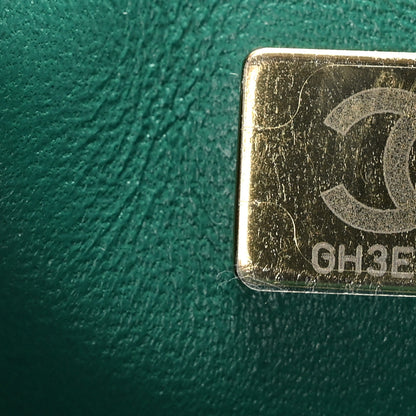 Chanel Lambskin Quilted Mini Rectangular Flap Green 7 of 10