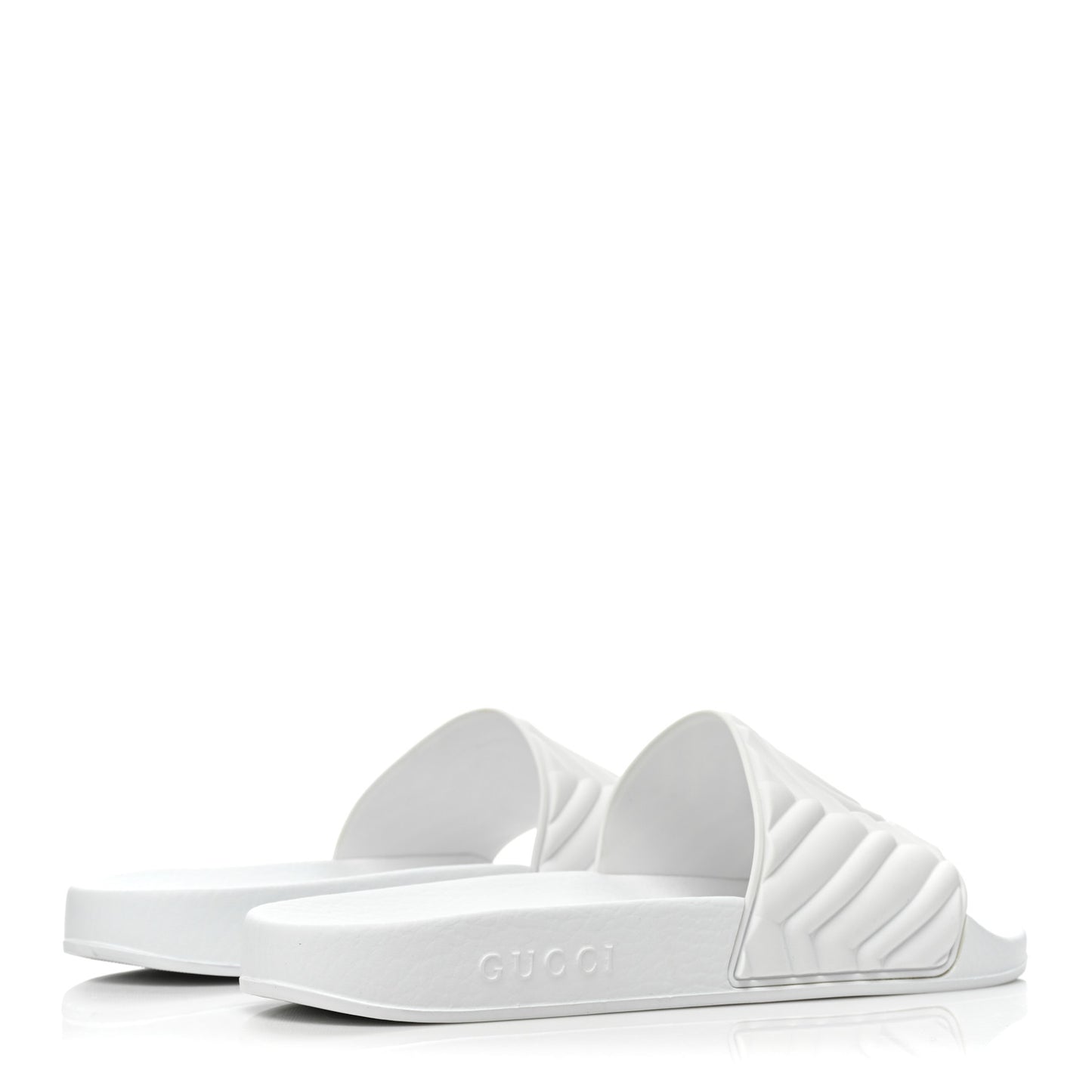 Rubber Matelasse Mens Slide Sandals 9 Black