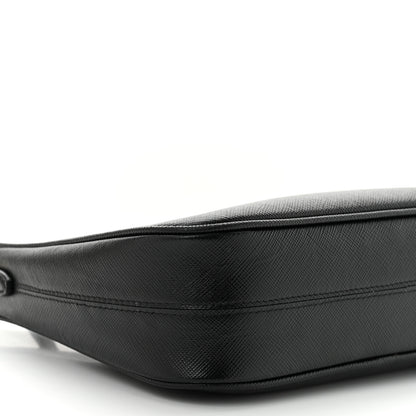 Prada Saffiano Lux Re-Edition 2005 Shoulder Bag Black 10 of 11