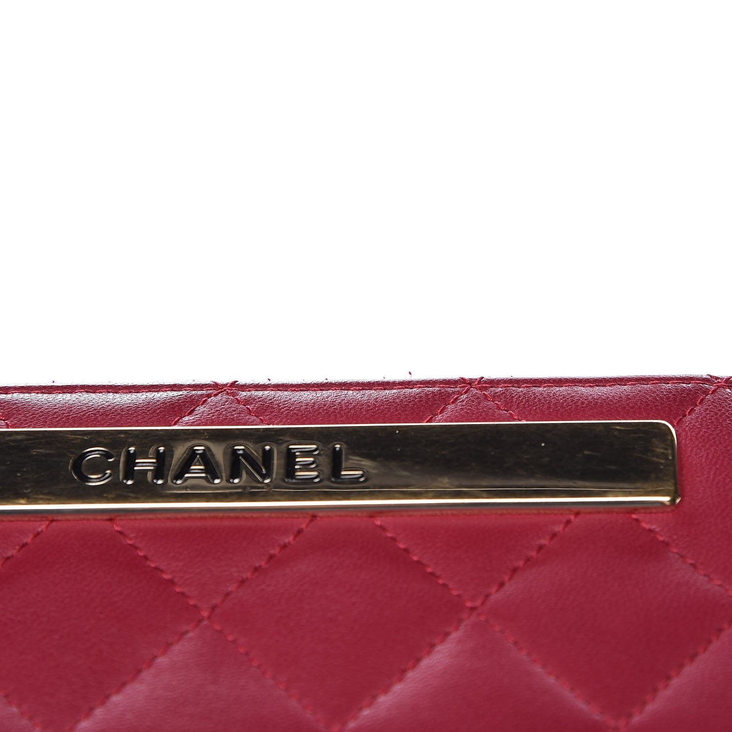Chanel Lambskin Quilted Small Trendy CC Zip Around Wallet Dark Pink 9 of 10