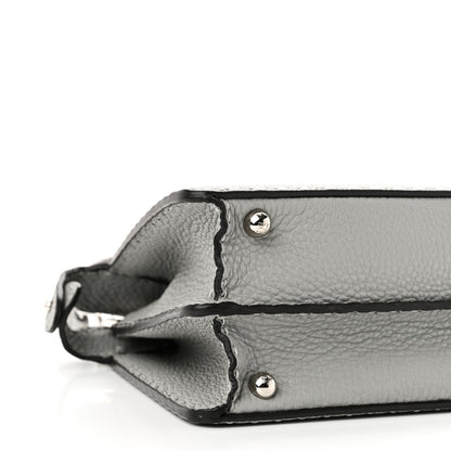 Fendi Cuoio Romano Selleria Bi-Color Small Peekaboo I SEE U Satchel Ghiaccio Asfalto 8 of 9