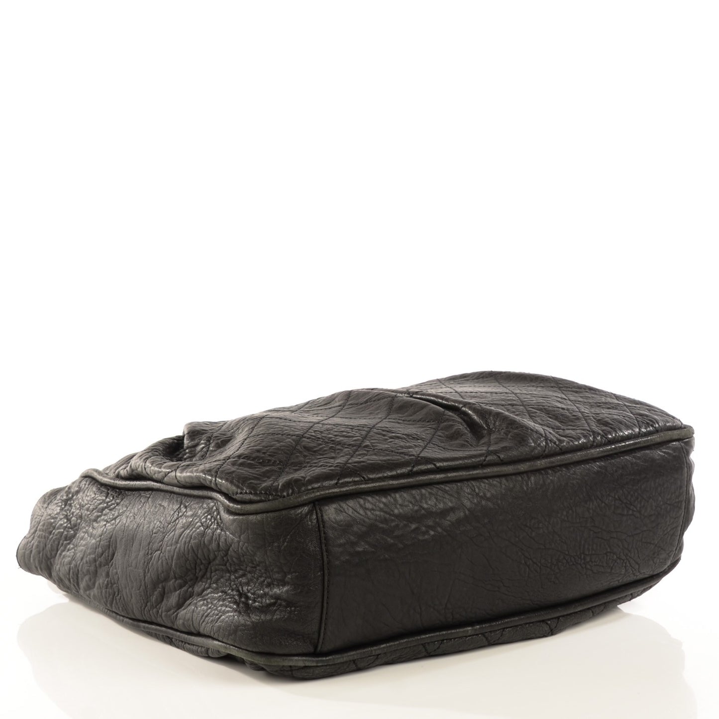 Distressed Lambskin Le Marais Tote Black