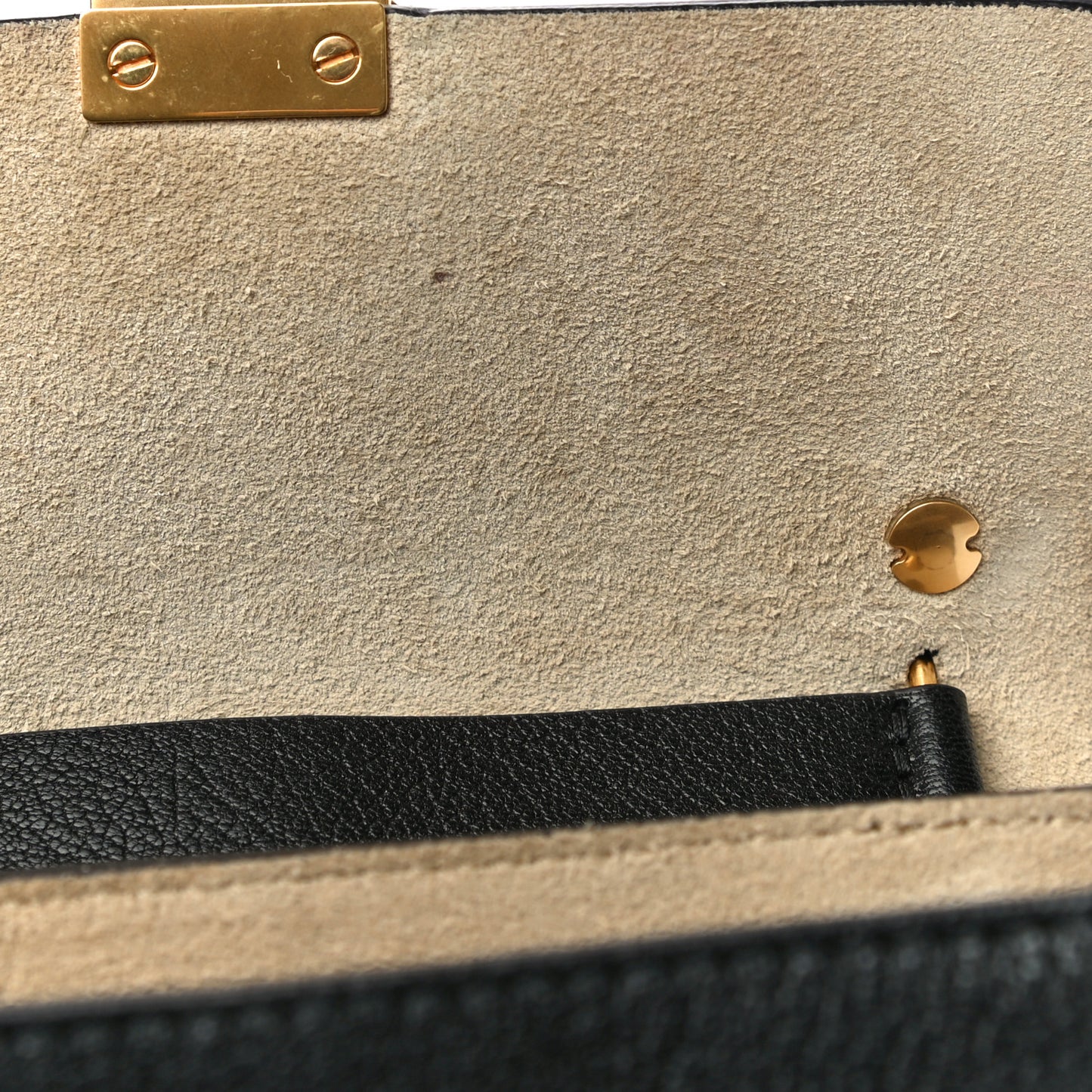 Grained Lambskin Mini Drew Shoulder Bag Black