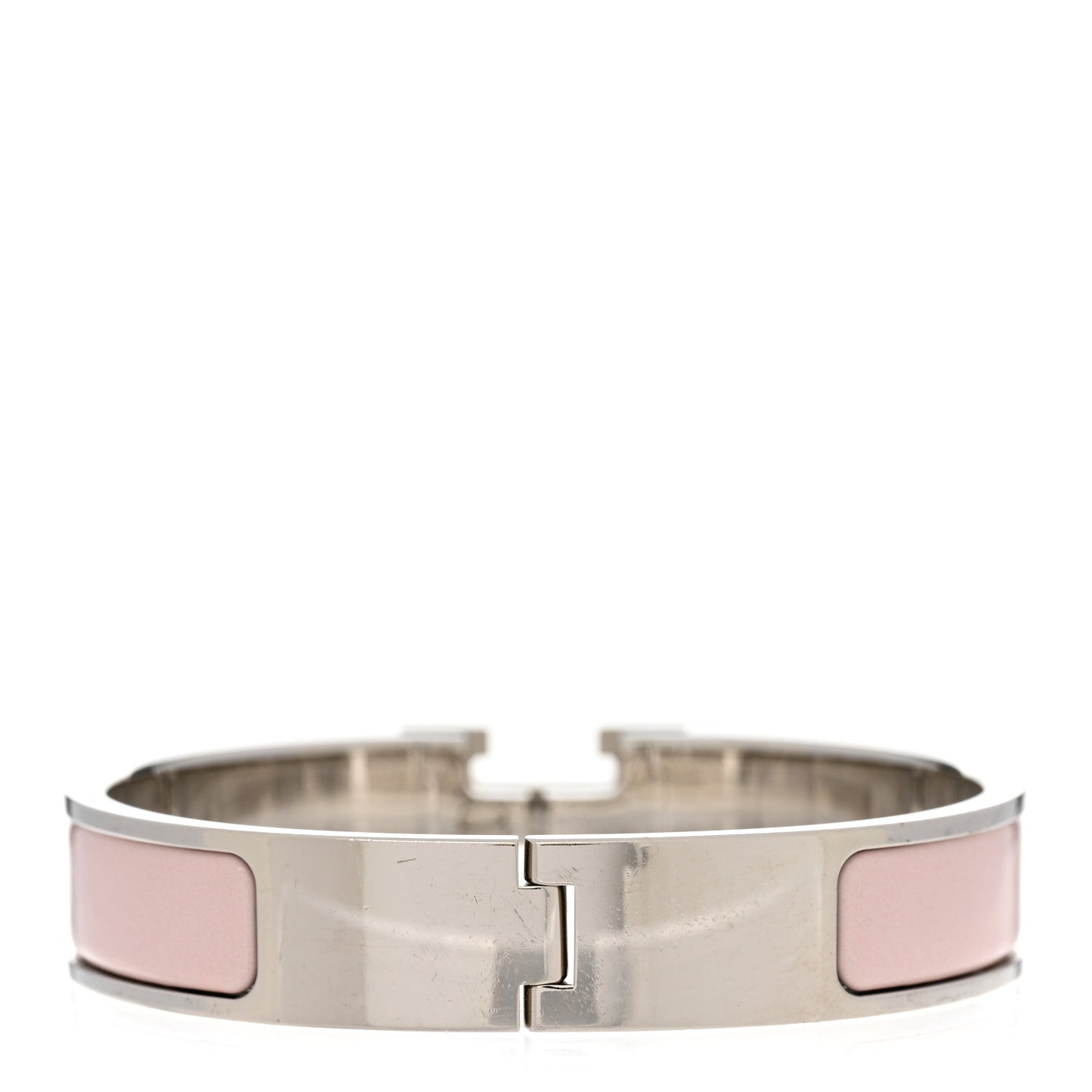 Enamel Narrow Clic Clac H Bracelet PM Rose Candeur