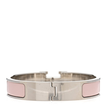 Hermes Enamel Narrow Clic Clac H Bracelet PM Rose Candeur 3 of 4