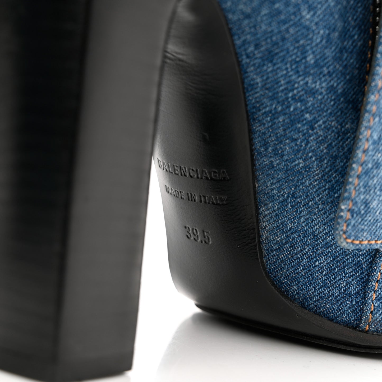 Denim Ankle Boots 39.5 Blue