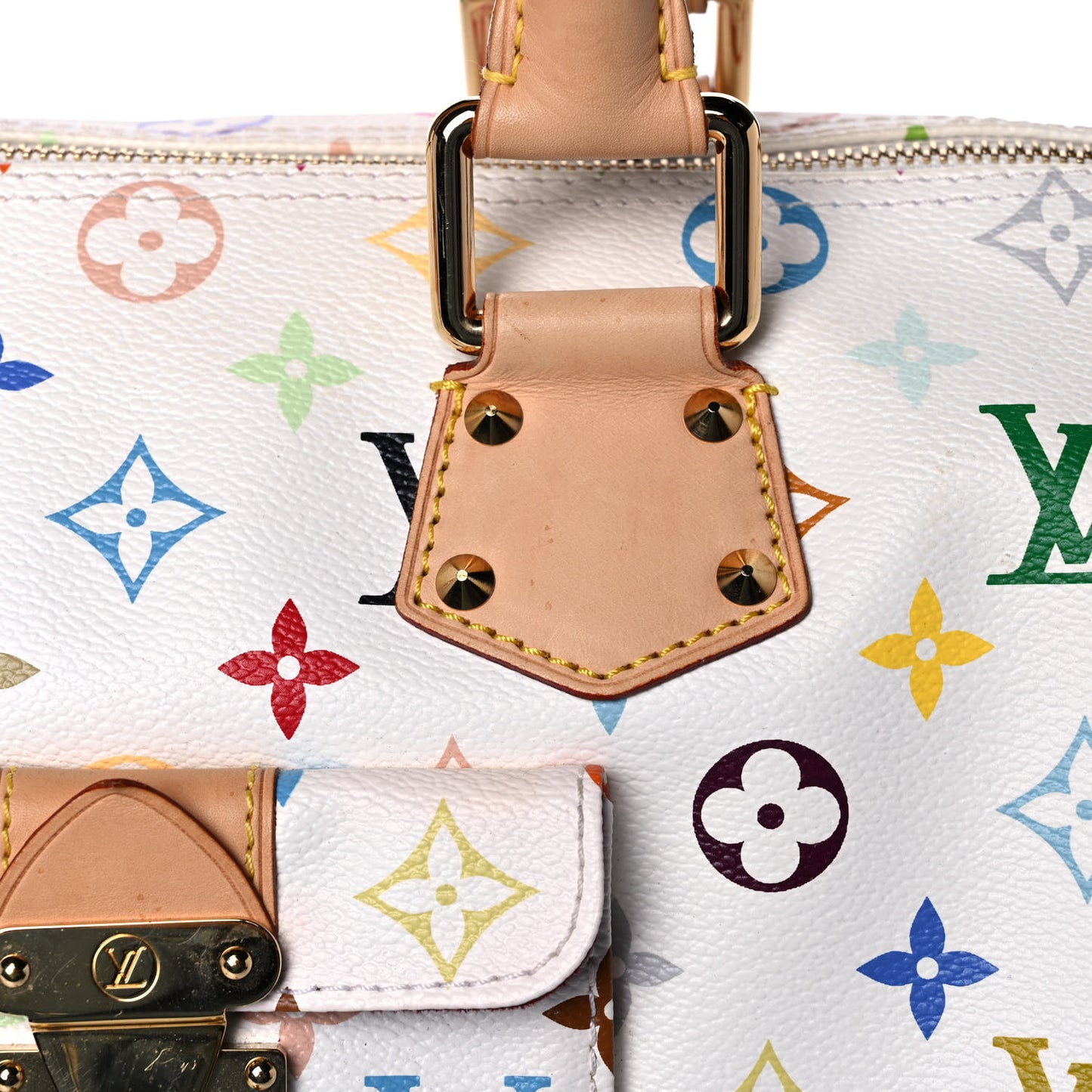 Monogram Multicolor Speedy 30 White