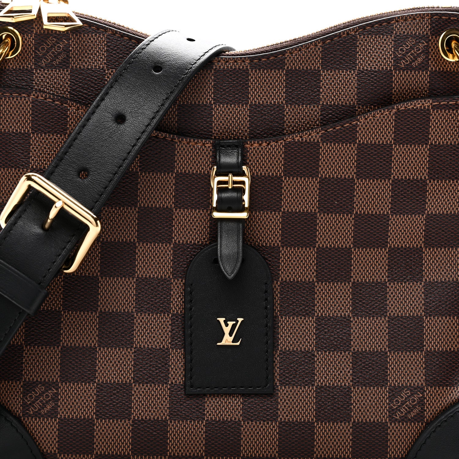 Louis Vuitton Damier Ebene Odeon PM Black 7 of 9