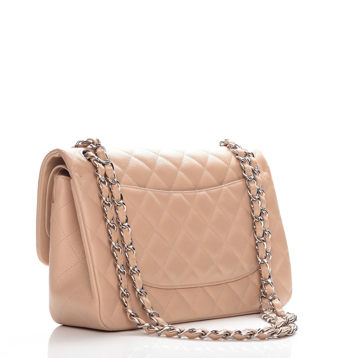 Chanel Caviar Quilted Jumbo Double Flap Beige Clair 3 of 8