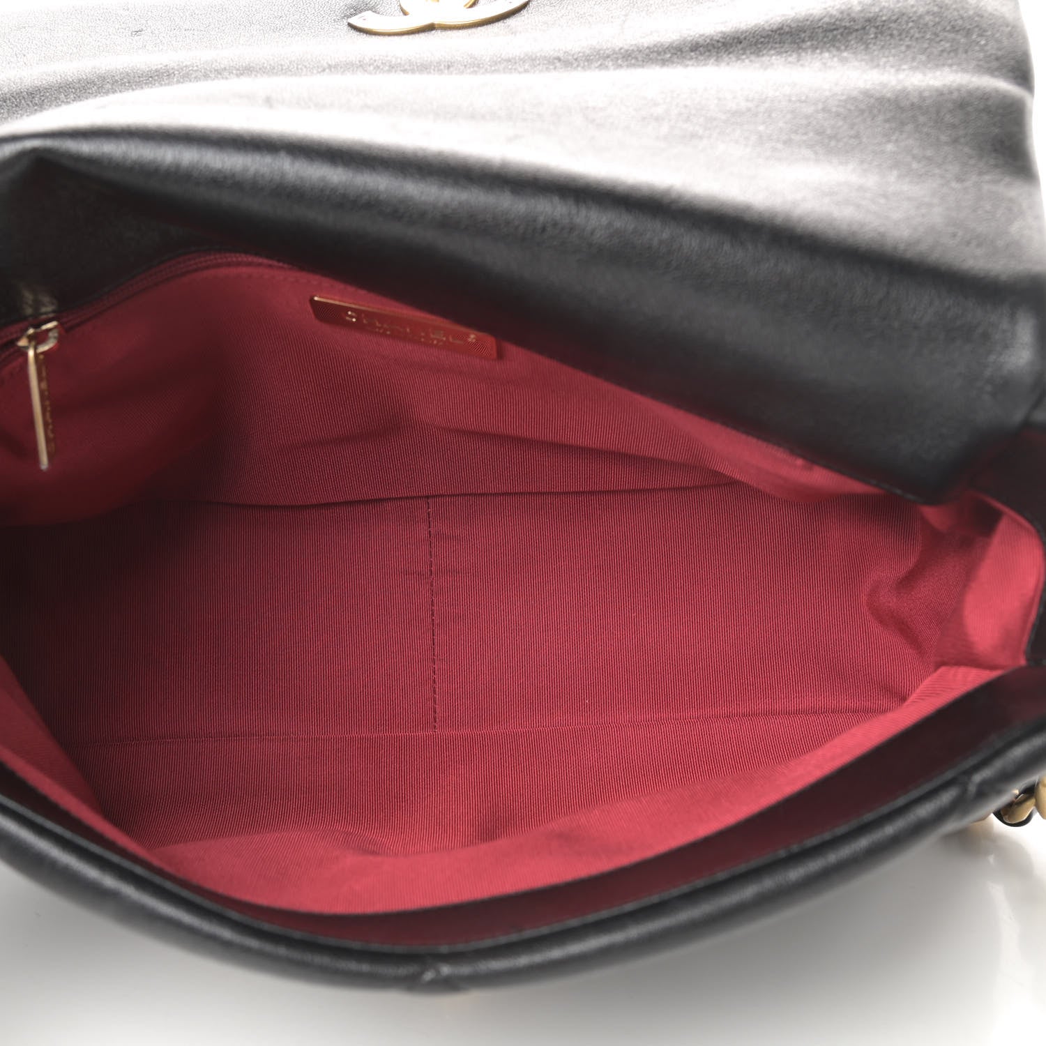 Chanel Goatskin Quilted Large Chanel 19 Flap Black 5 of 11
