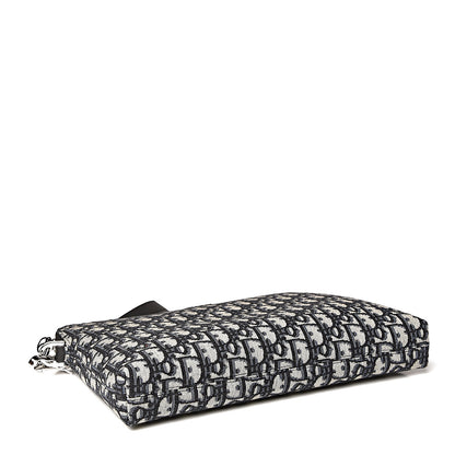 Christian Dior Oblique Pouch Clutch Blue 5 of 8