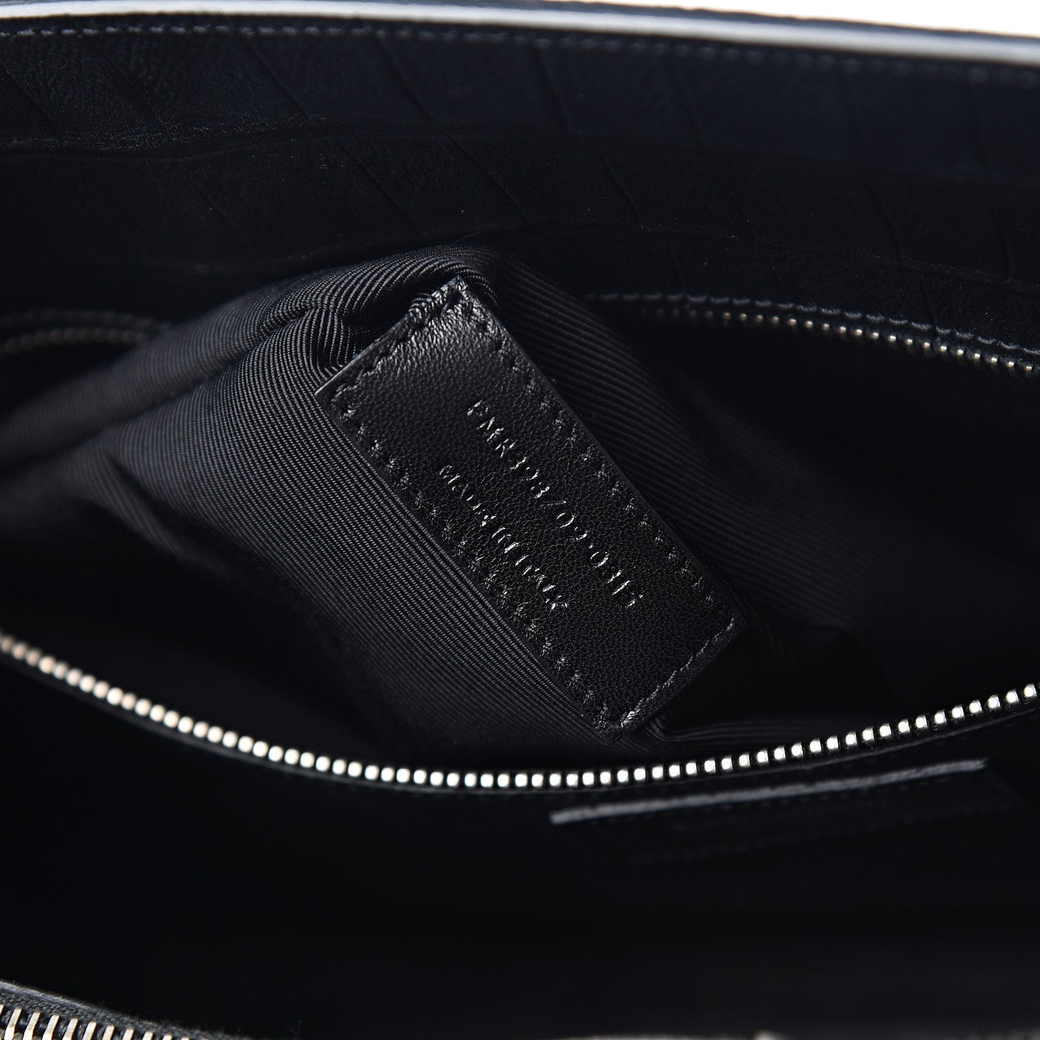 Saint Laurent Calfskin Crocodile Embossed Small Sac de Jour Black 6 of 9
